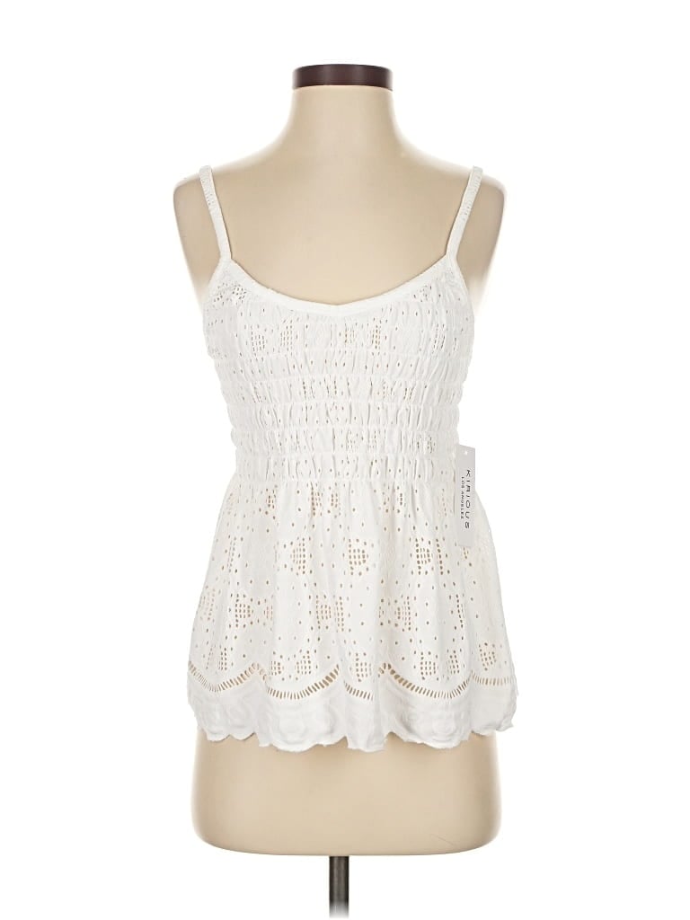 Pre-owned Kirious Sleeveless Blouse In White