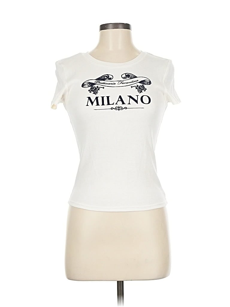 Pre-owned Divided By H&m Sleeveless T-shirt In White