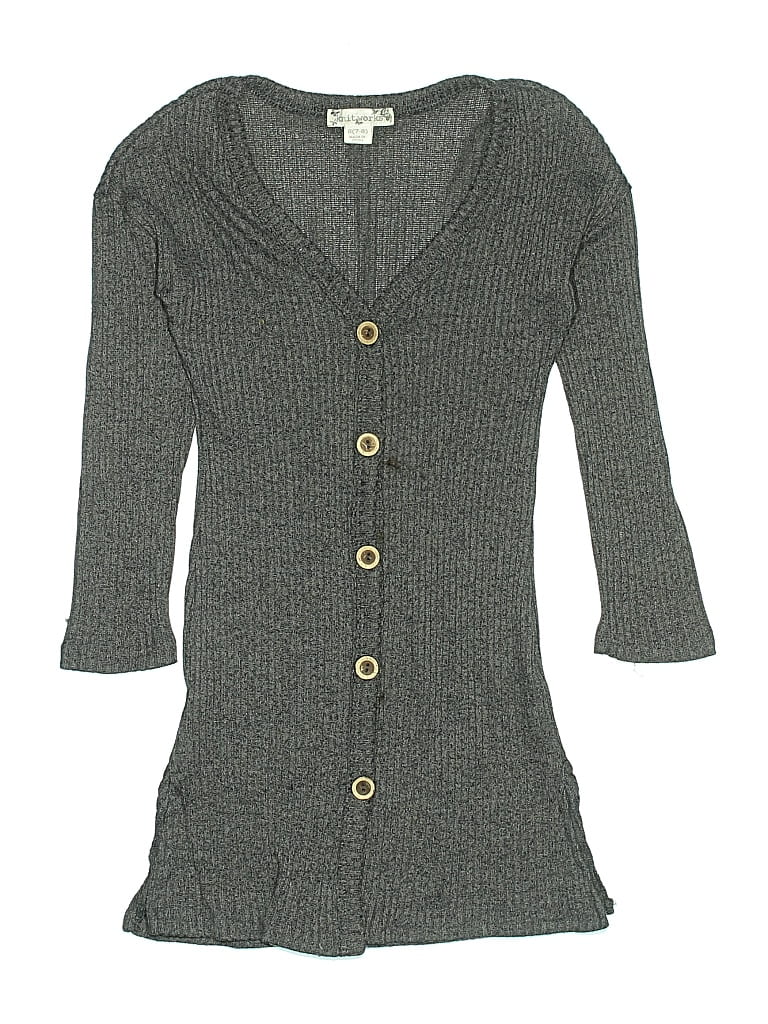 Pre-owned Knit Works Kids' Cardigan Sweater In Gray