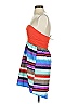 Roxy Color Block Orange Cocktail Dress Size S - photo 5