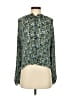 Boden 100% Polyester Teal Long Sleeve Blouse Size 2 - photo 1