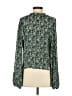 Boden 100% Polyester Teal Long Sleeve Blouse Size 2 - photo 2