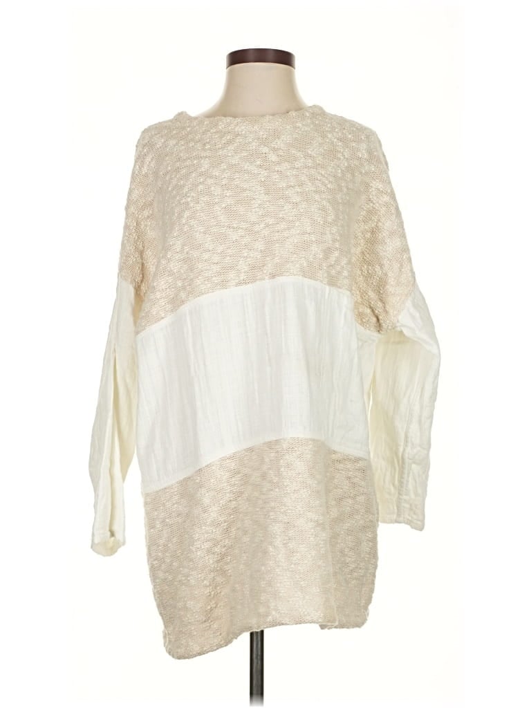 Pre-owned Fp Beach Pullover Sweater In White