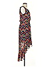 Phoebe Couture 100% Polyester Chevron-herringbone Blue Cocktail Dress Size 2 - photo 4