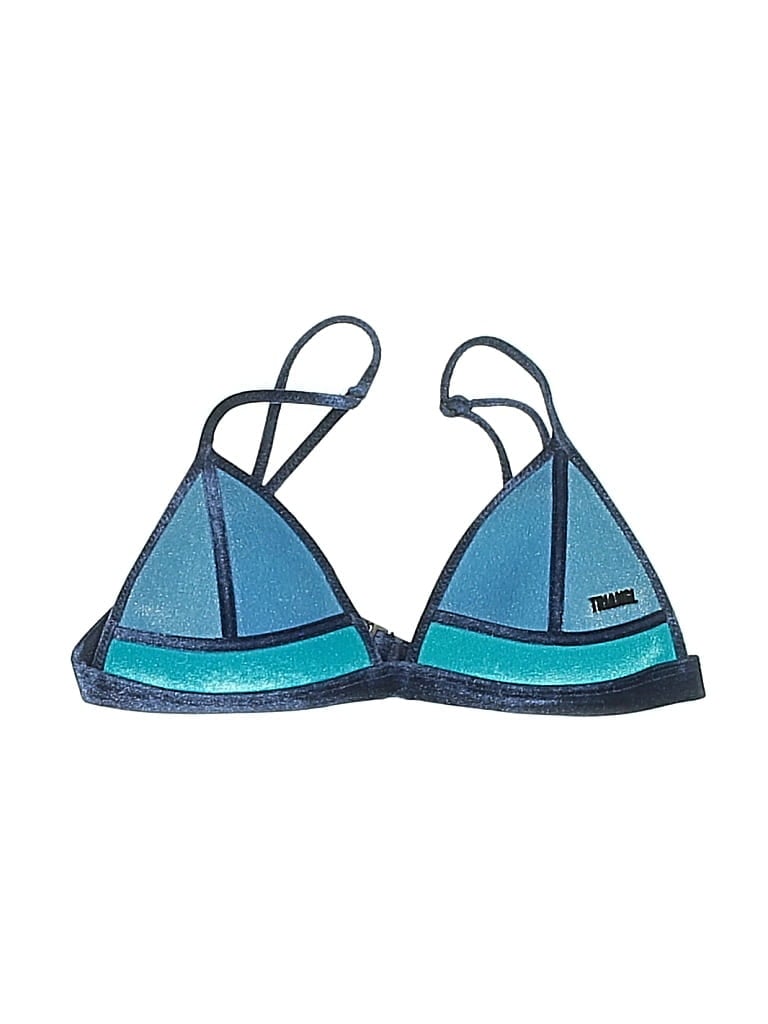 Pre-owned Triangl Swimsuit Top Blue Swimwear