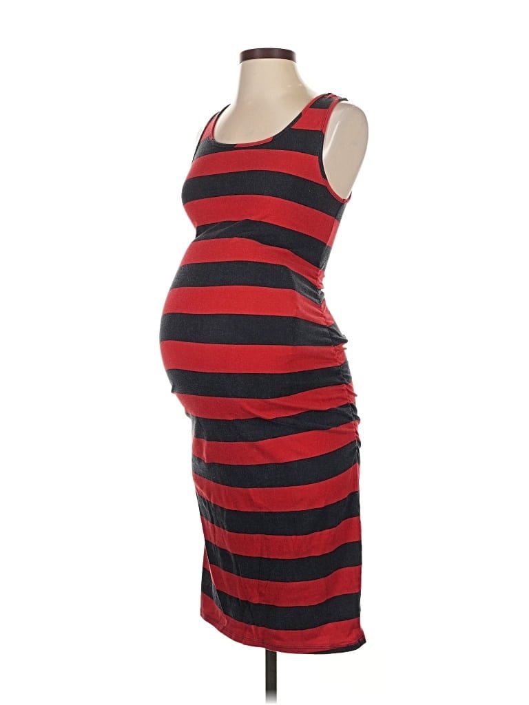 Pre-owned Isabel Maternity Casual Dress In Red
