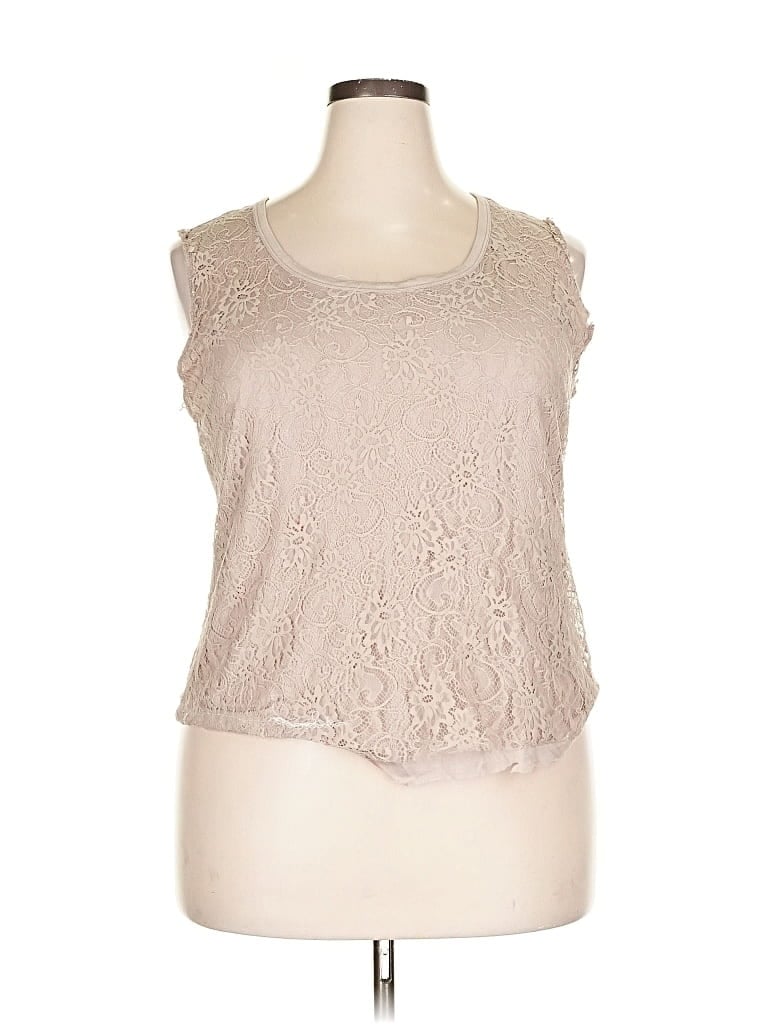 INC INTERNATIONAL CONCEPTS Pre-owned Sleeveless T-shirt In Brown