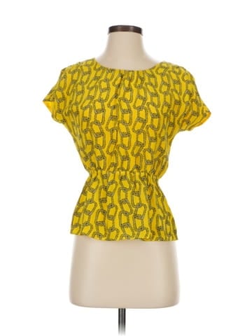 Leona by Lauren Leonard Short Sleeve Silk Top (view 1)