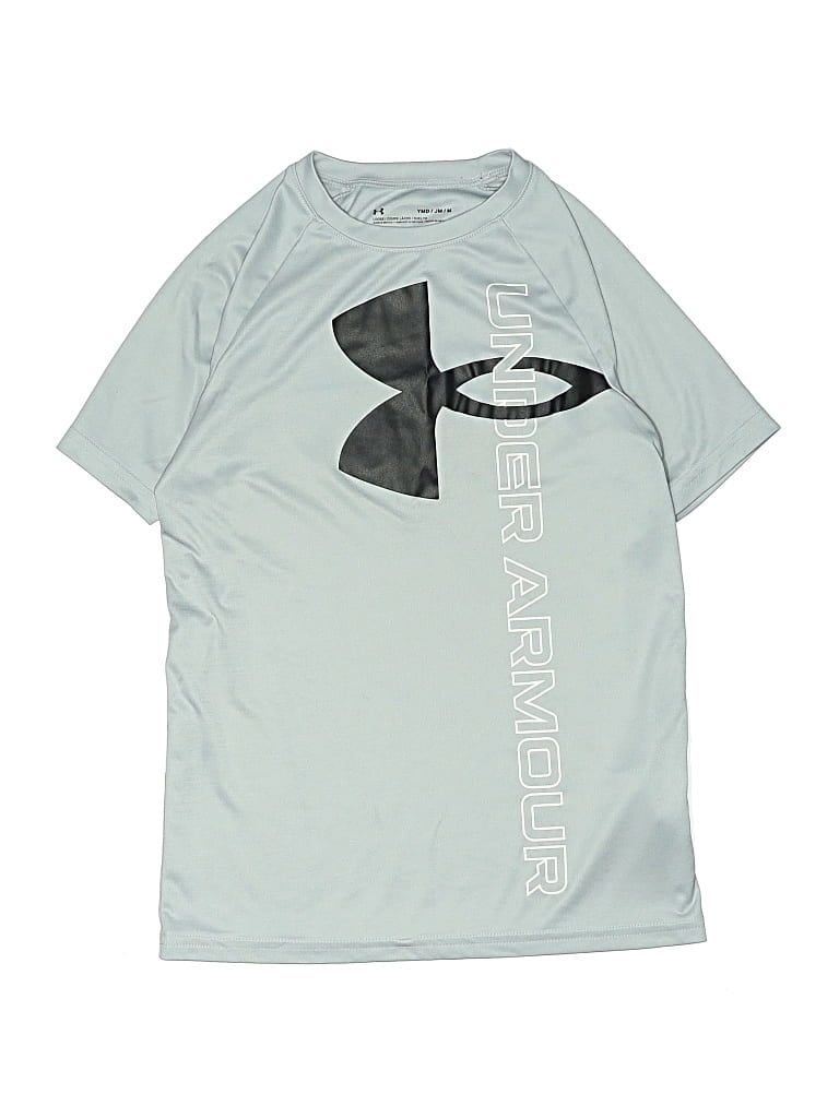 Pre-owned Under Armour Kids' Active T-shirt In Silver
