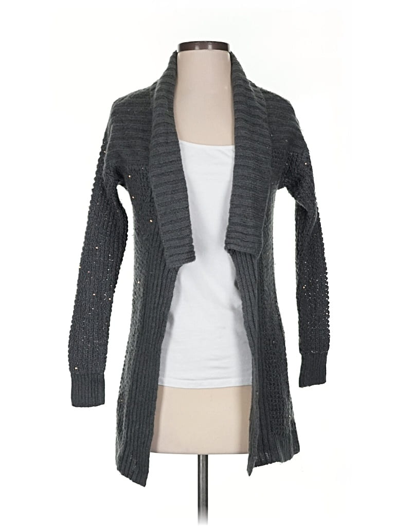 CANDIES Pre-owned Candie's Cardigan Sweater In Gray