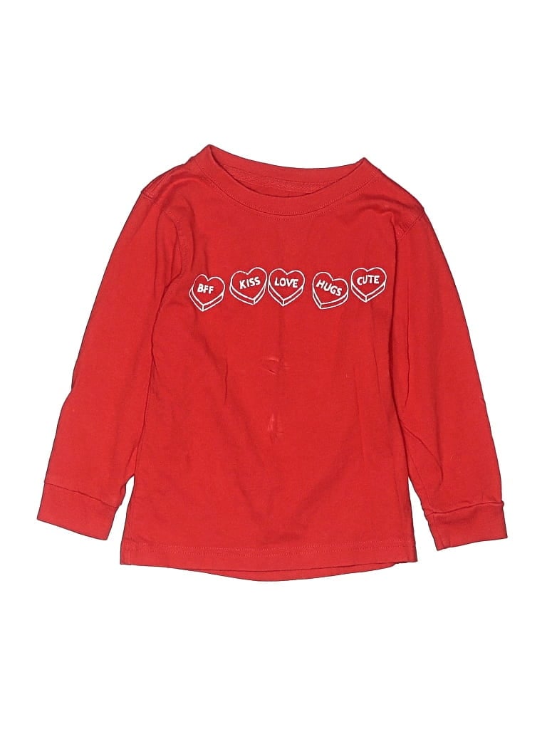 Pre-owned Assorted Brands Kids' Long Sleeve T-shirt In Red
