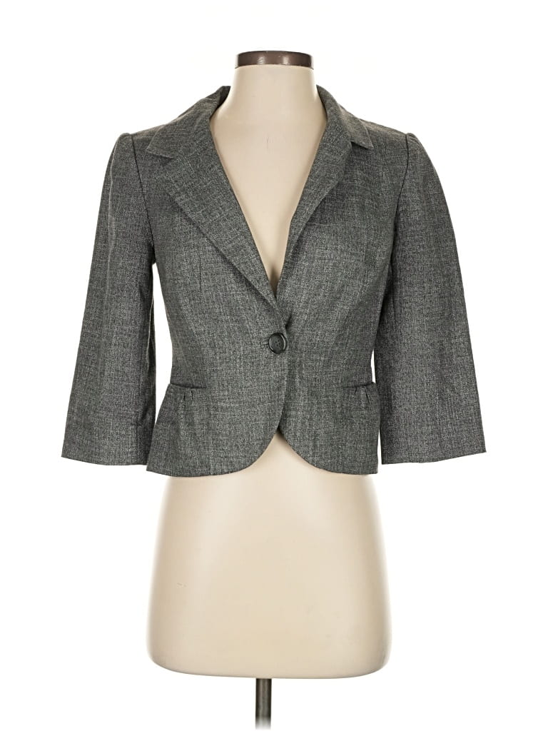 Pre-owned The Limited Blazer Jacket In Gray