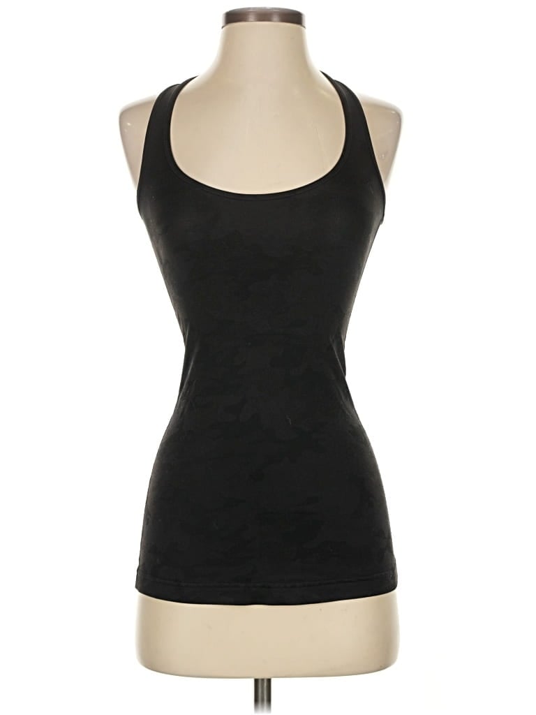 Pre-owned Lululemon Athletica Tank Top Black Halter Neckline Tops