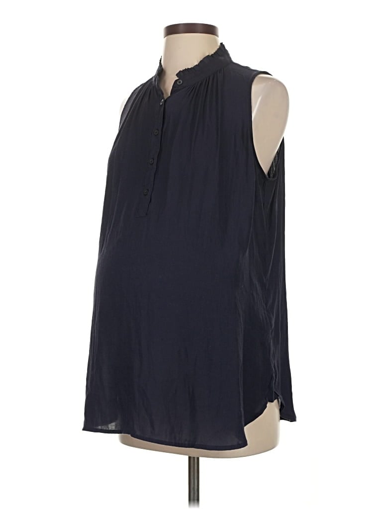 Pre-owned Gap - Maternity Sleeveless Blouse In Blue