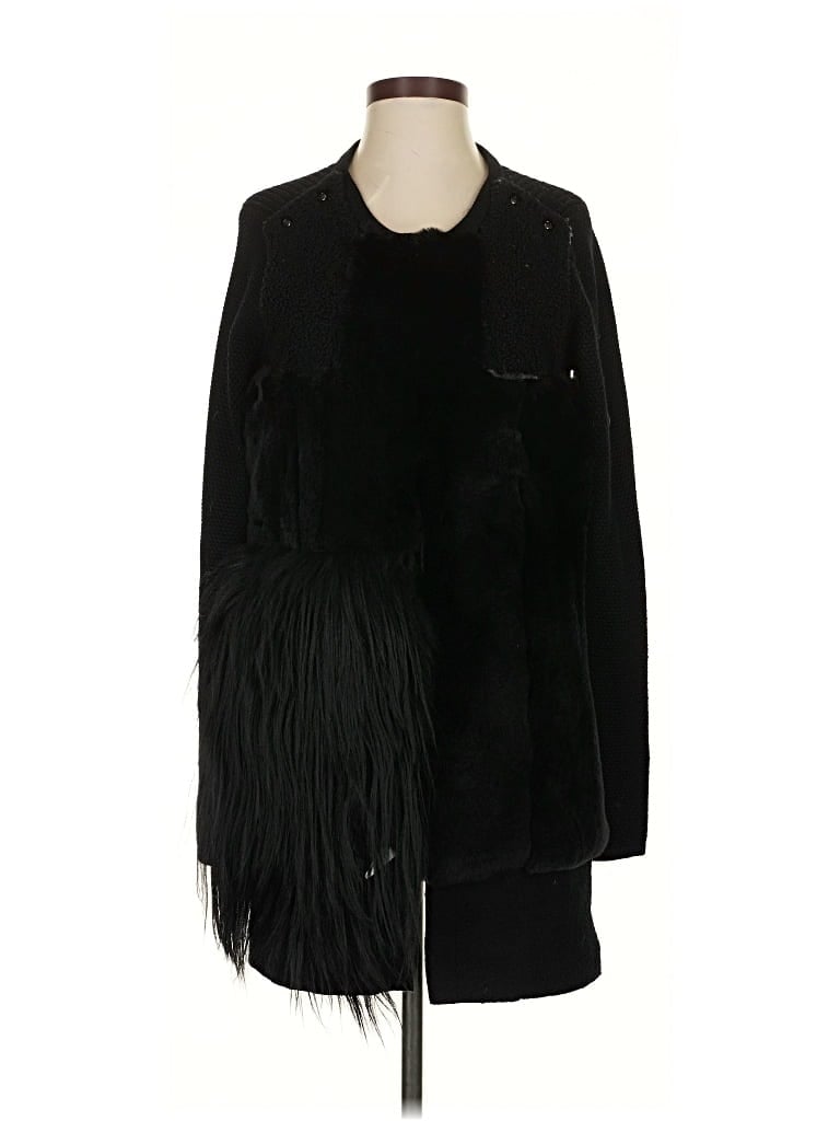 Pre-owned Per Se By Carlisle Cardigan Sweater In Black