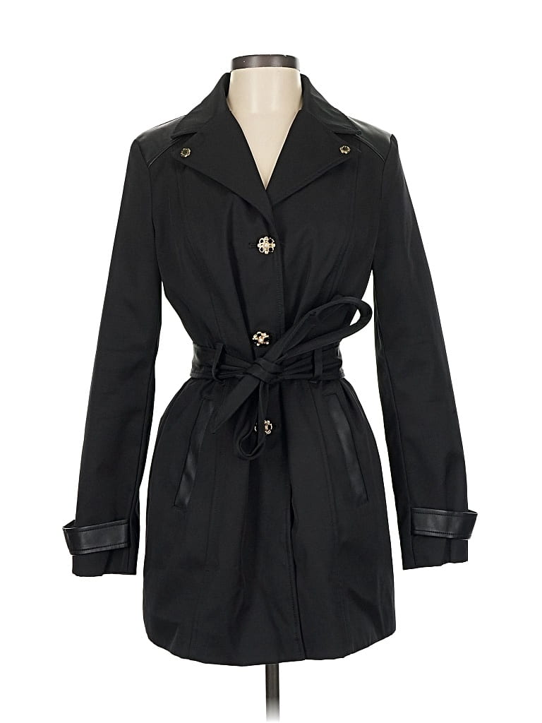 Pre-owned Marc New York Andrew Marc Trenchcoat In Black