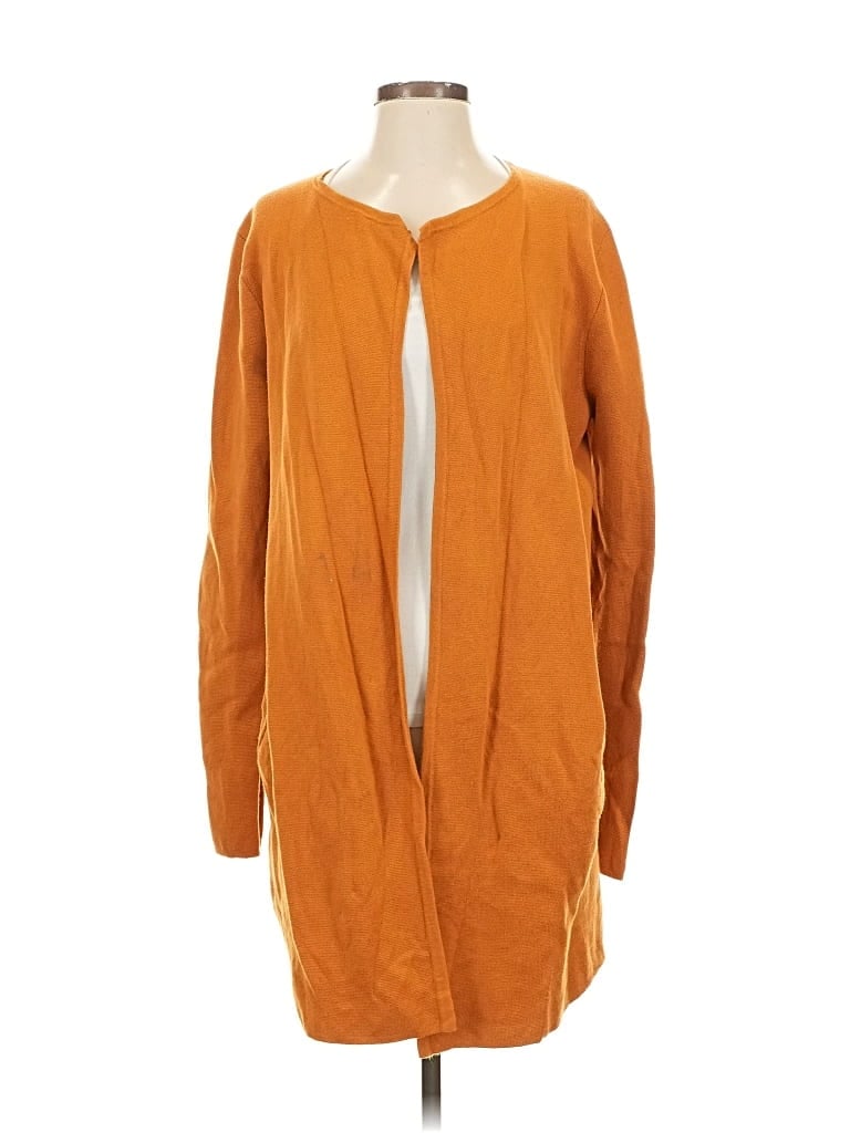 Pre-owned J.crew Factory Store Cardigan Sweater In Orange