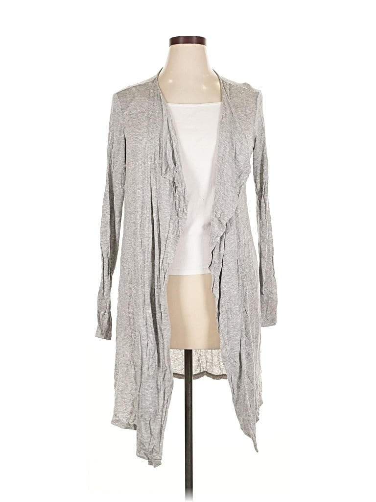 Pre-owned Velvet By Graham & Spencer Cardigan Sweater In Silver