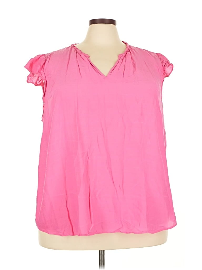 Pre-owned Ann Taylor Loft Outlet Sleeveless Blouse In Pink