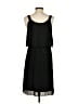 NY Collection 100% Polyester Solid Black Casual Dress Size XS - photo 2