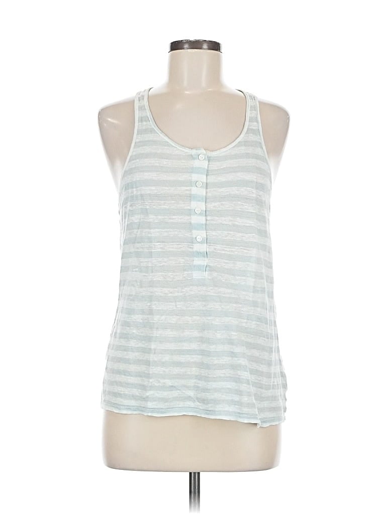 Pre-owned C&c California Tank Top Blue Halter Neckline Tops