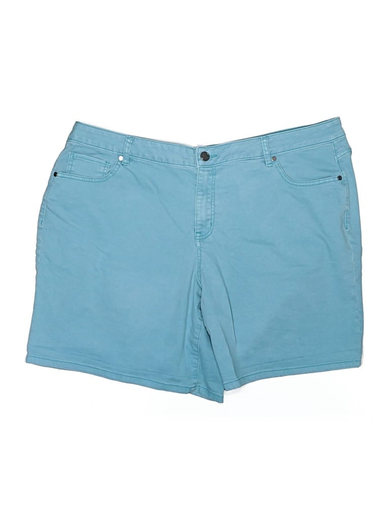 Pre-owned Lane Bryant Denim Shorts In Blue