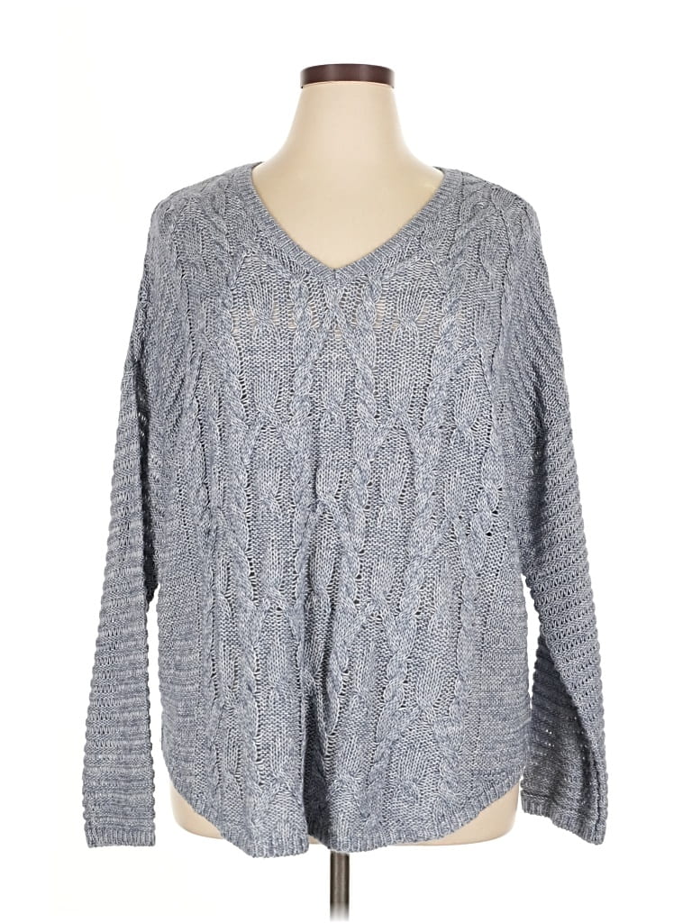 Pre-owned Sonoma Goods For Life Pullover Sweater In Gray