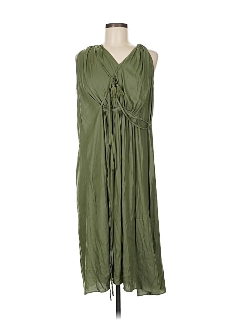Pre-owned Ann Taylor Loft Outlet Casual Dress In Green