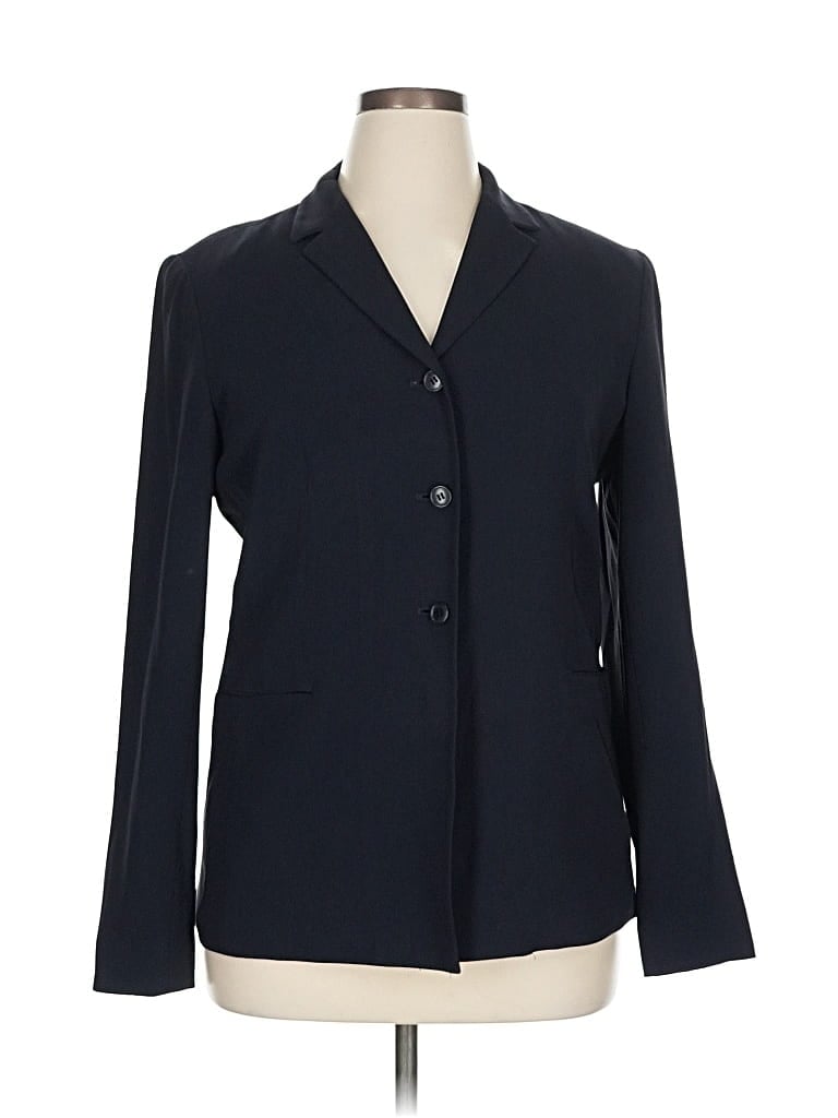 Pre-owned Tahari Blazer Jacket In Blue