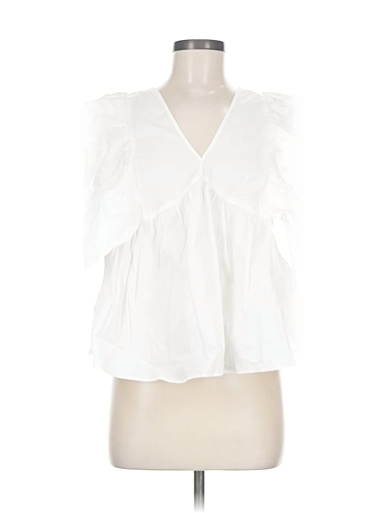 Pre-owned Asos Design Sleeveless Blouse In White