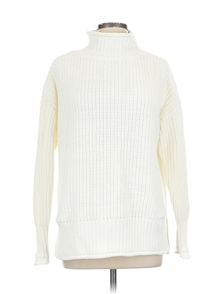Pre-owned Haven Well Within Turtleneck Sweater In White