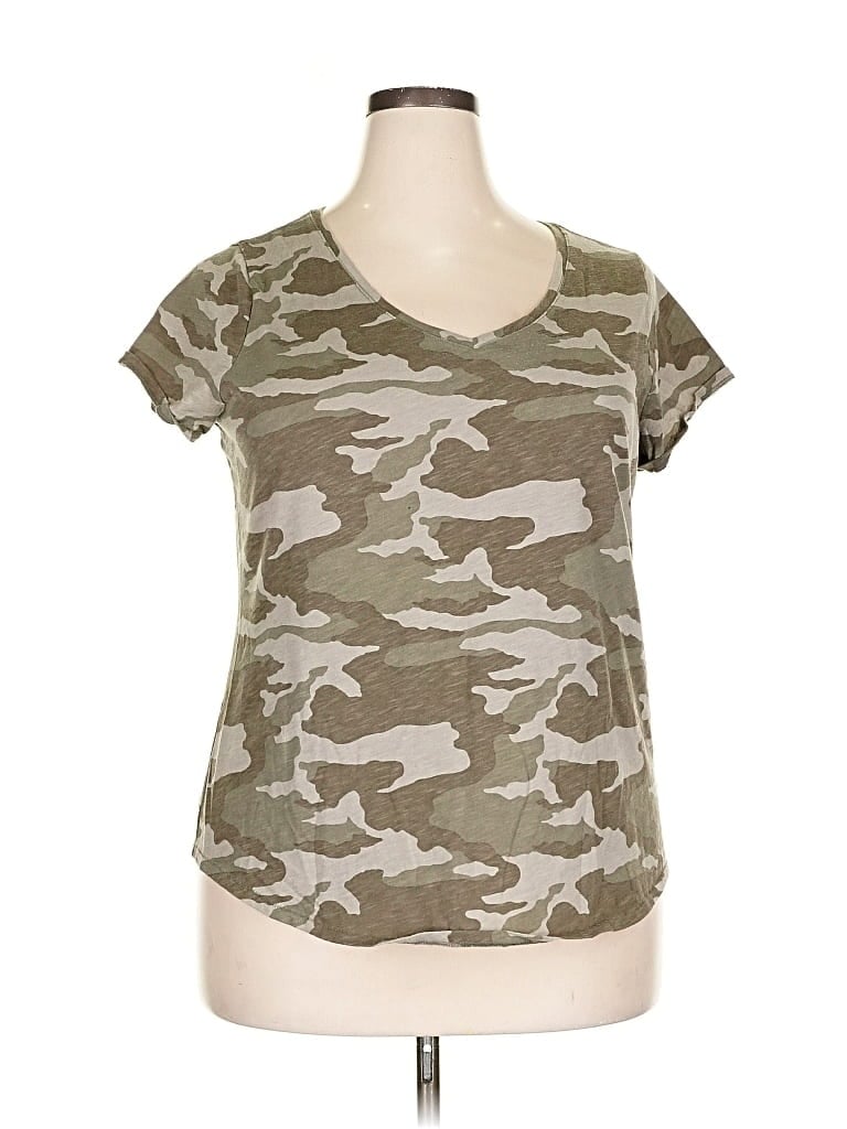 Pre-owned Sonoma Goods For Life Short Sleeve T-shirt In Green