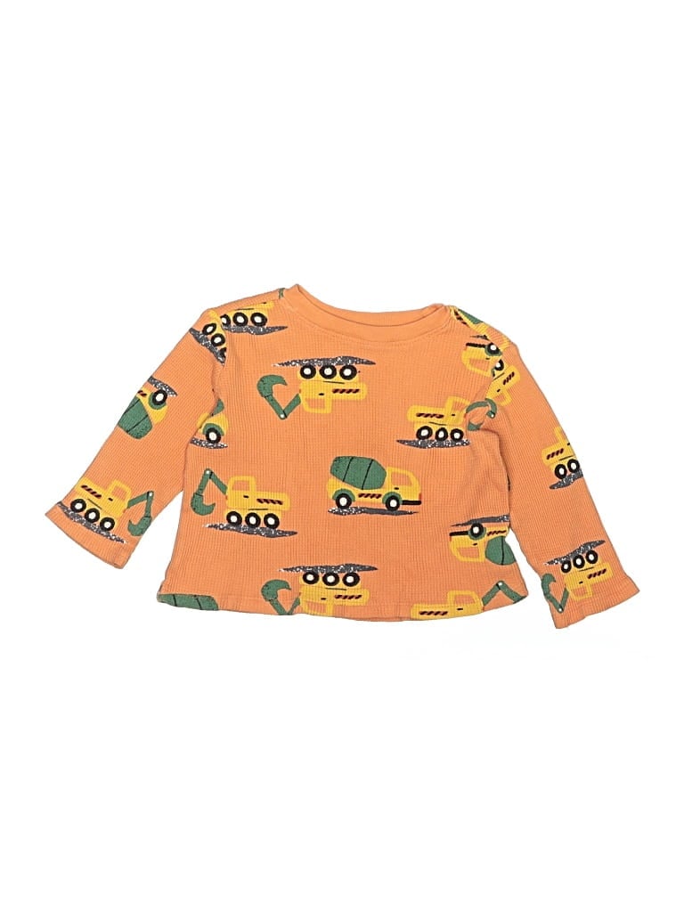 Pre-owned Old Navy Kids' 3/4 Sleeve Top Orange Boatneck Tops