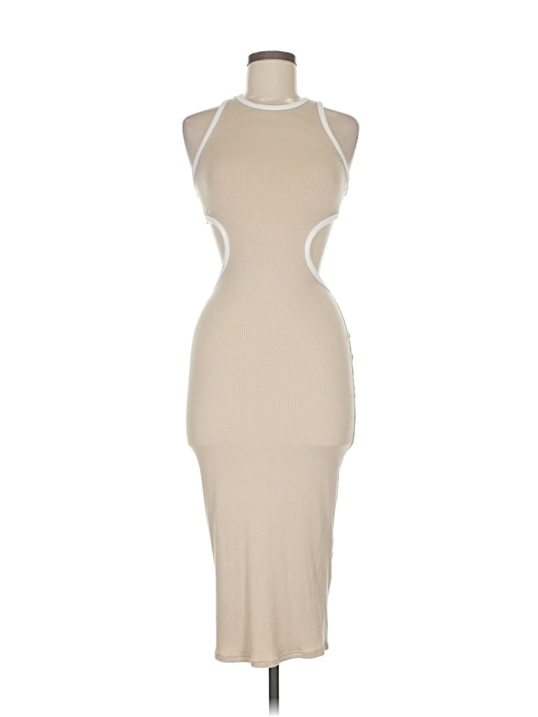 Pre-owned Unbranded Cocktail Dress In Brown