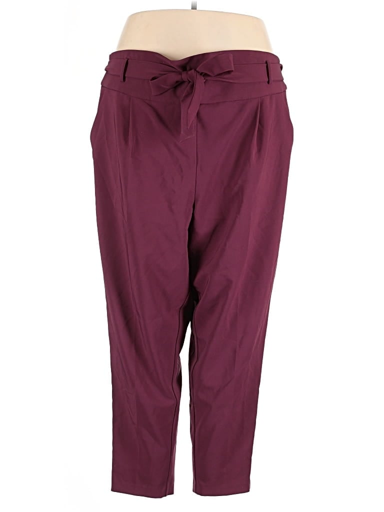 Pre-owned Torrid Casual Pants In Burgundy