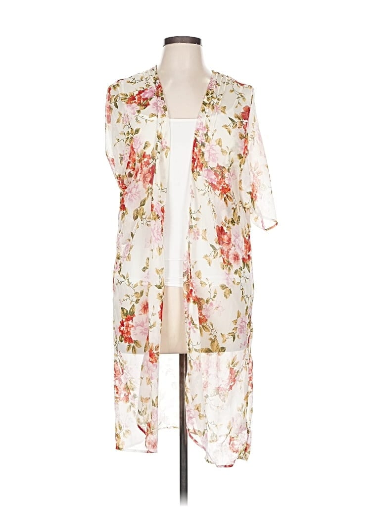 Pre-owned American Eagle Outfitters Kimono In White