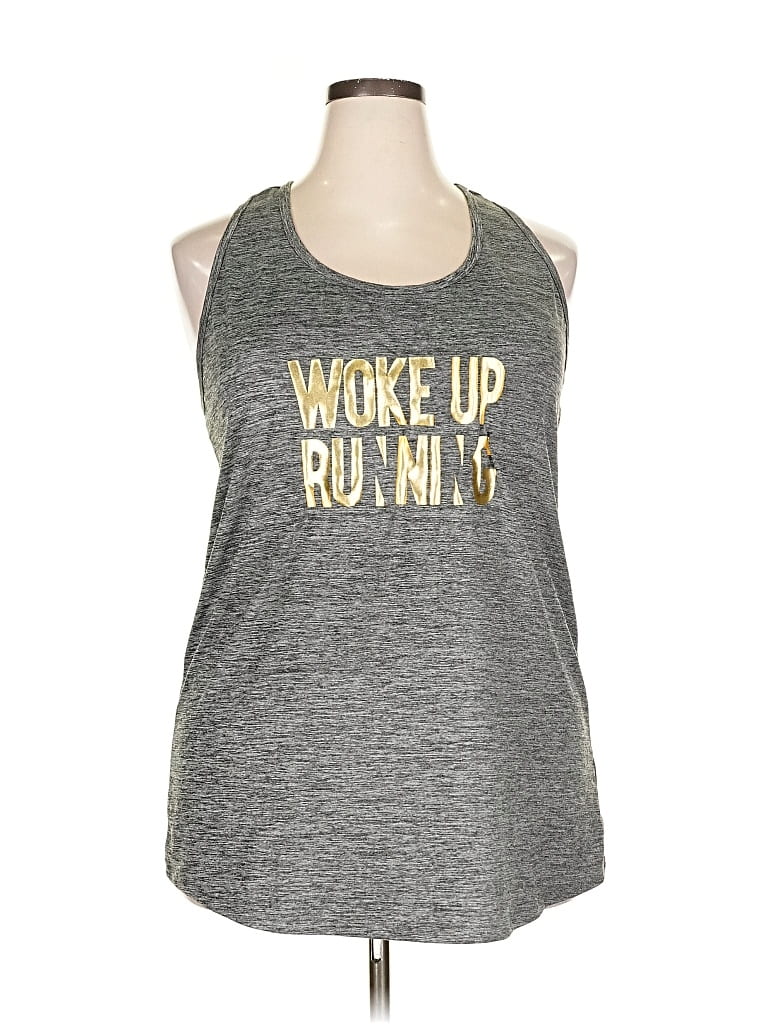 Pre-owned C9 By Champion Tank Top Gray Halter Neckline Tops