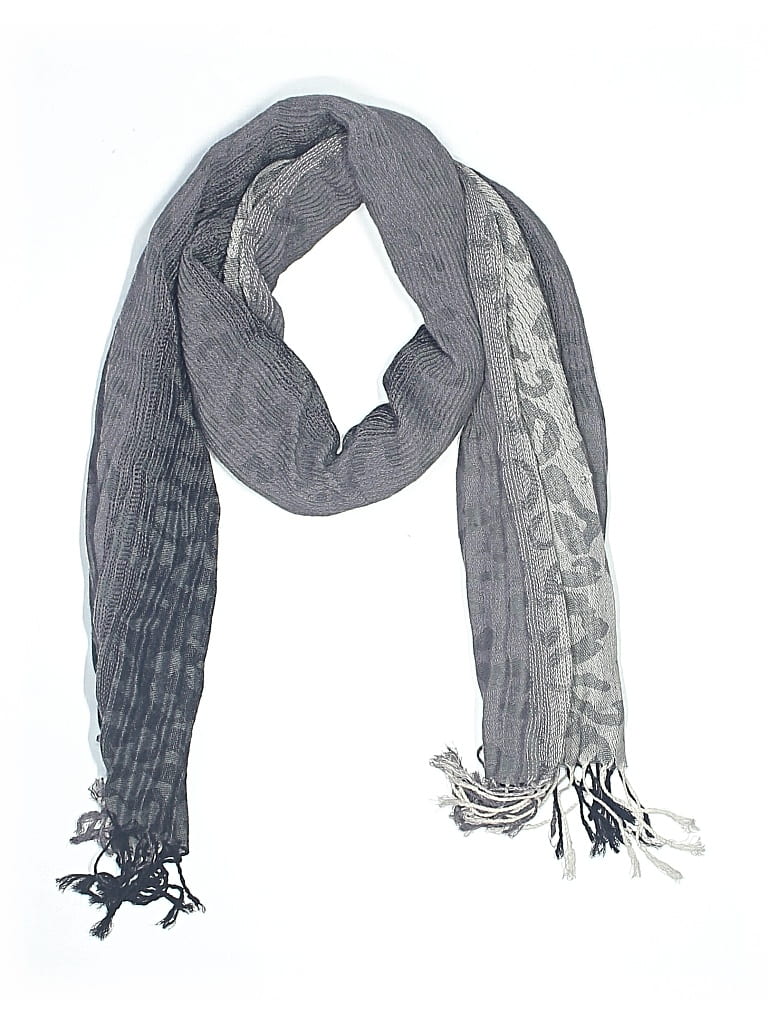 Pre-owned Assorted Brands Scarf In Gray