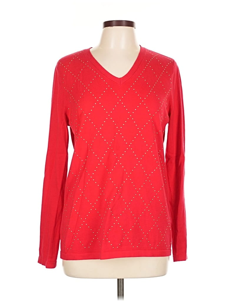 Pre-owned Tommy Hilfiger Pullover Sweater In Pink