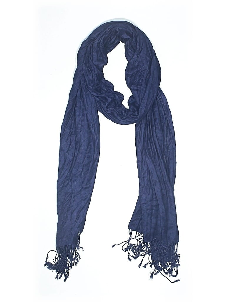 Pre-owned Assorted Brands Scarf In Blue