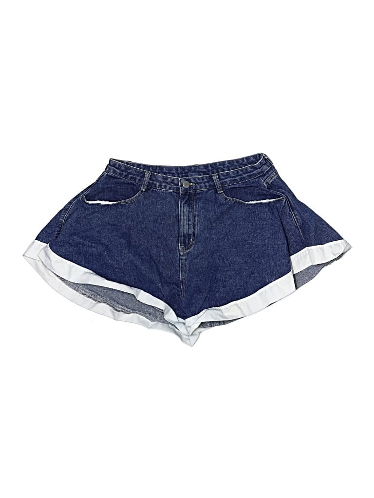 Pre-owned Cider Denim Shorts In Blue