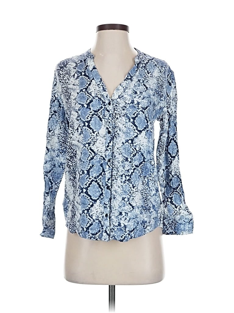 Pre-owned Soft Joie 3/4 Sleeve Blouse In Blue