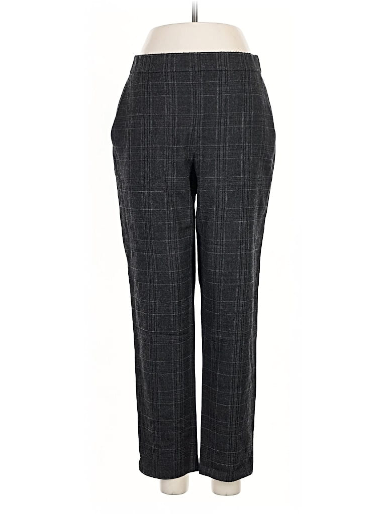 Pre-owned Eileen Fisher Wool Pants In Gray