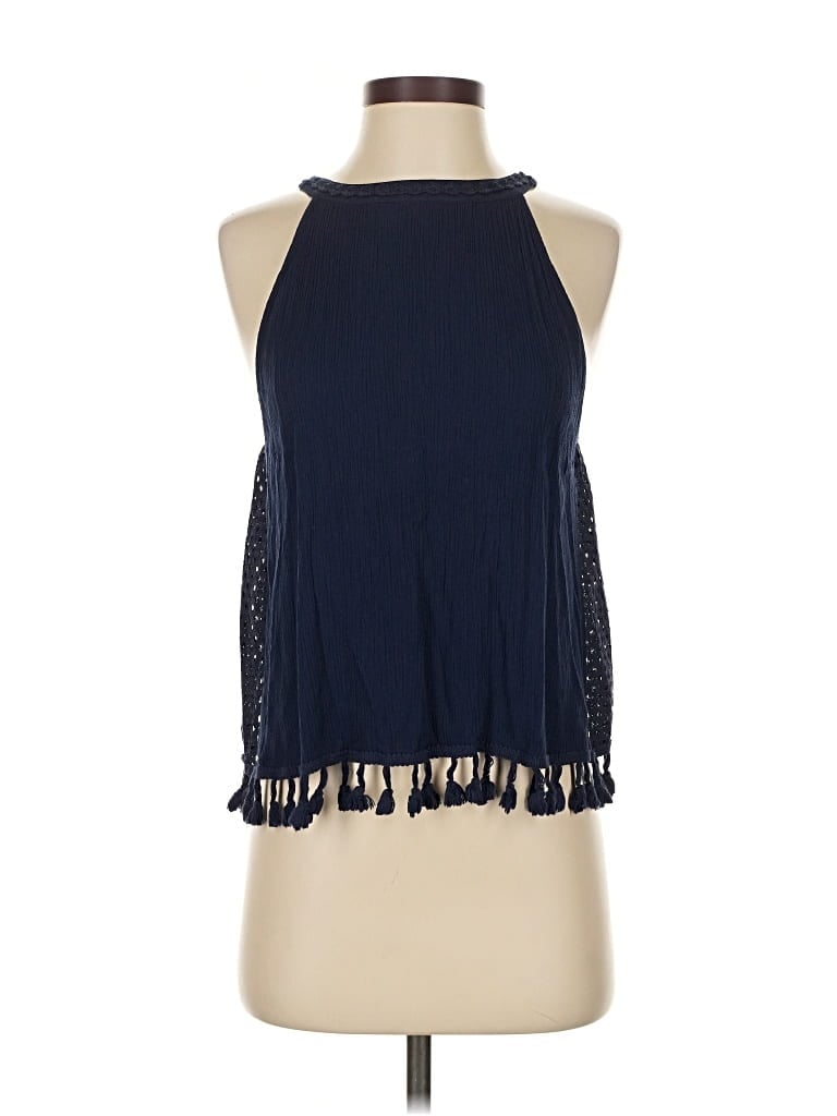 Click to view more detailed imagery on our partner's website Pre-owned Miss Me Sleeveless Blouse In Blue