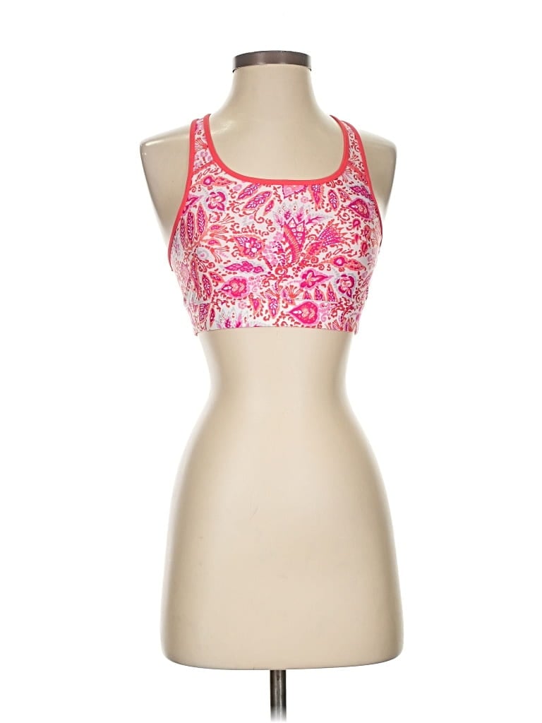 Pre-owned Coolibar Tank Top Pink Halter Neckline Tops