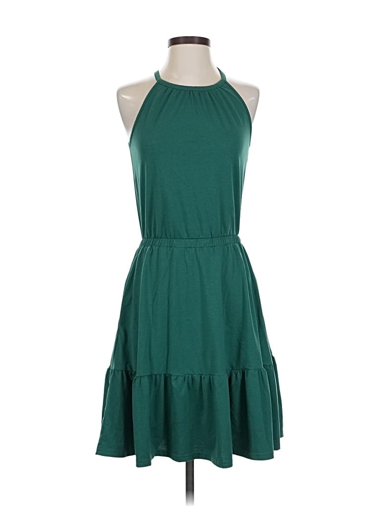 Pre-owned Unbranded Casual Dress In Green