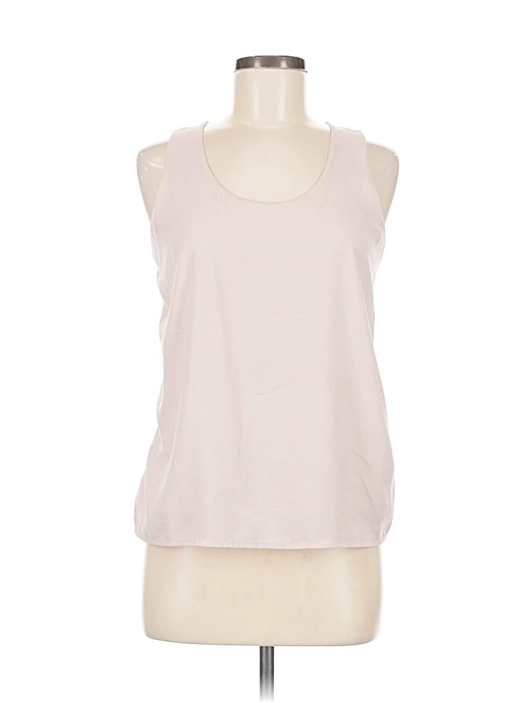 Pre-owned Ann Taylor Sleeveless Top Pink Scoop Neck Tops