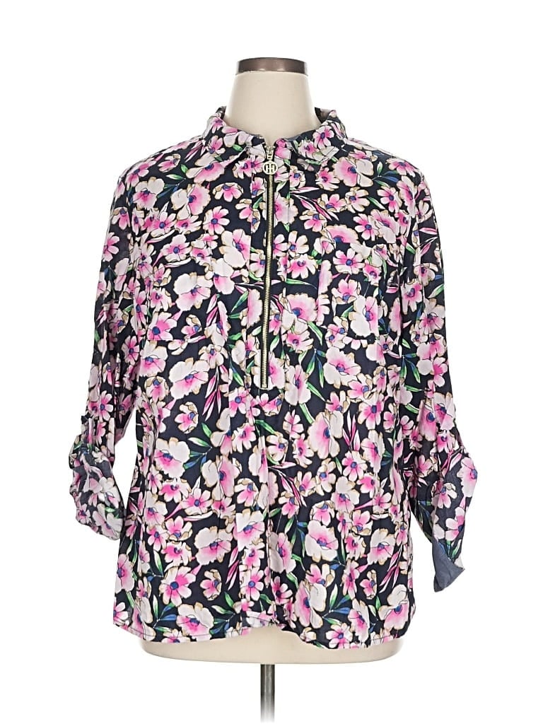 Pre-owned Tommy Hilfiger 3/4 Sleeve Blouse In Pink