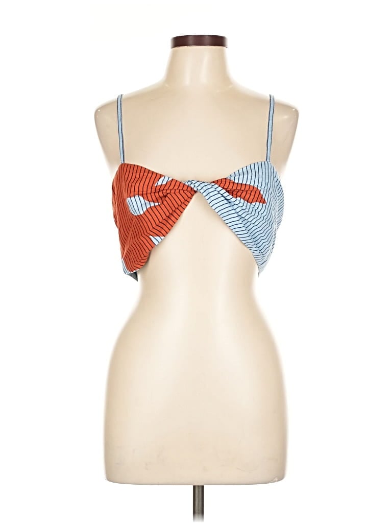 By Anthropologie Tank Top Red Strapless Neckline Tops In Red