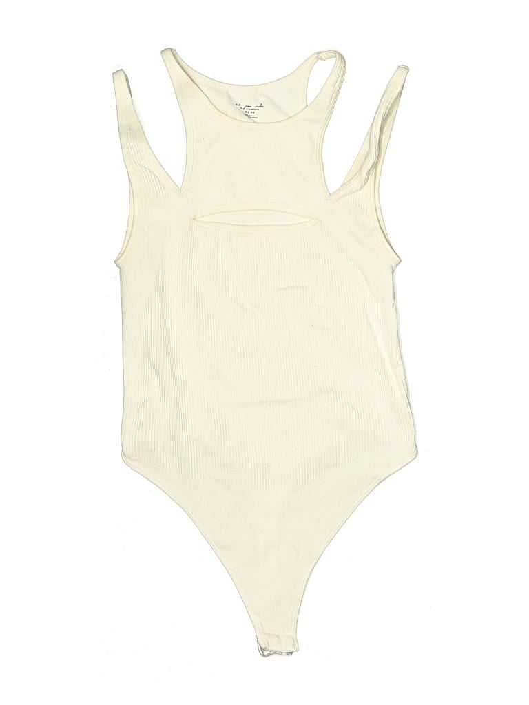 Pre-owned Out From Under Bodysuit In White